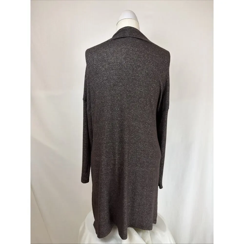 NWT Soya Concept Biara Brown Long Open Drop Shoulder Cardigan Sweater XL #0721